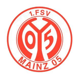 Fsv mainz 05 stockfahne logo. 1 fsv mainz 05 soccer team logo soccer teams decals, decal ...