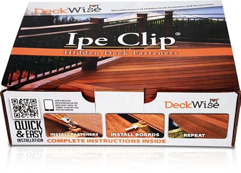 Ipe Clip® Extreme™ Fasteners Brown Idecks Building Products Inc