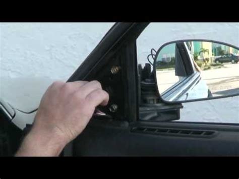 You'll have to do several trial and error runs installing the mirror and only neg is when i want to use the visor on the right side window i have to unplug the power or use something else for a side sun block. Side view mirror replacement (2) - YouTube