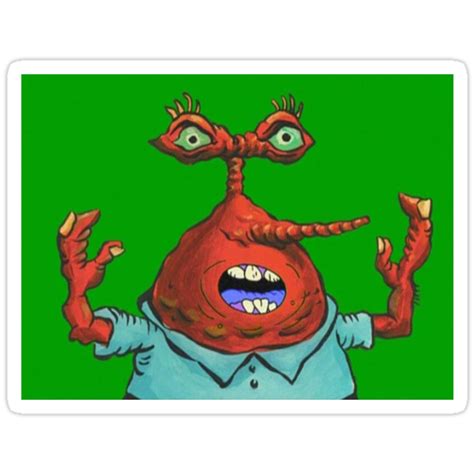 Oh Yeah Mr Krabs Stickers By Walawala Redbubble
