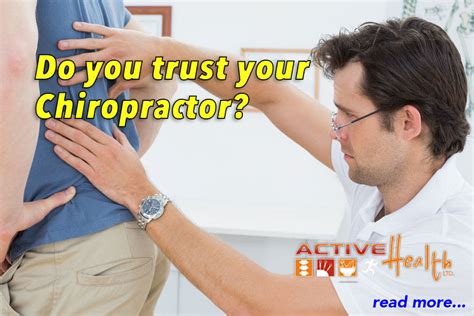 Do You Trust Your Chiropractor Chiropractor Park Ridge Il