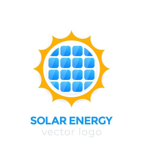 Solar Energy Vector Logo Sun And Solar Panel 3184206 Vector Art At