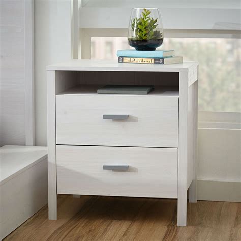 Our collection of white bedside tables, from brands such as rv astley and liang & eimil, features versatile storage and accent options to complement any bedroom design. Modern 2-Drawer Nightstand Bedside Table In Larch White ...