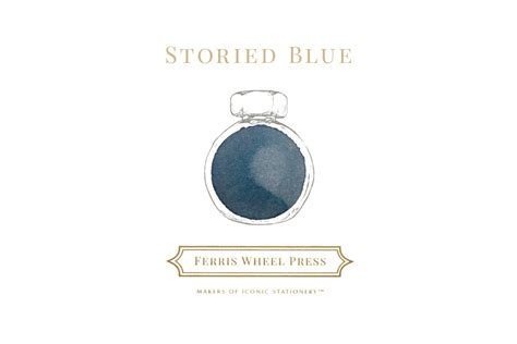 Ferris Wheel Press Fountain Pen Ink Storied Blue 38ml Write Gear