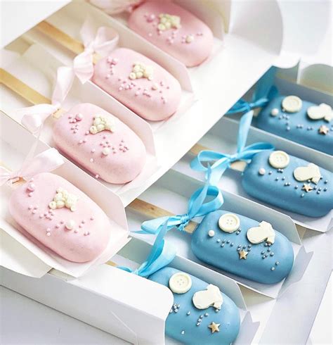 12pcs Gender Reveal Cakesicles Baby Shower Cake Pops Baby Boy Etsy