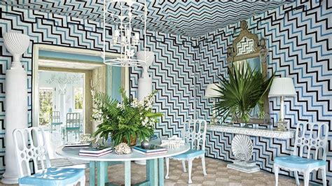 10 Patterned Walls From The Ad Archives Architectural Digest