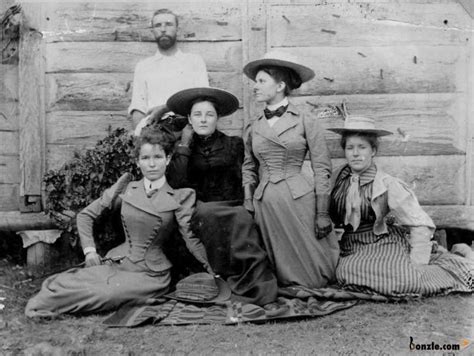 Group Of Unidentified Women Posing For A Photograph Ca 1890 1895