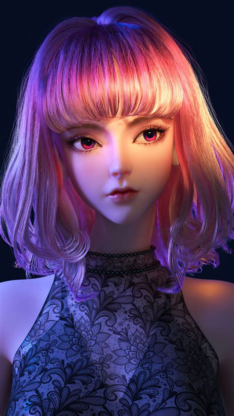 Beautiful Anime Girl Pink Hair 4k 43058 Wallpaper Pc Desktop