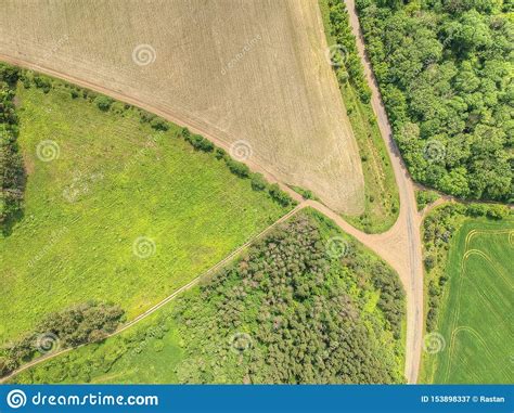 Countryside Aerial View Stock Image Image Of Aerial 153898337