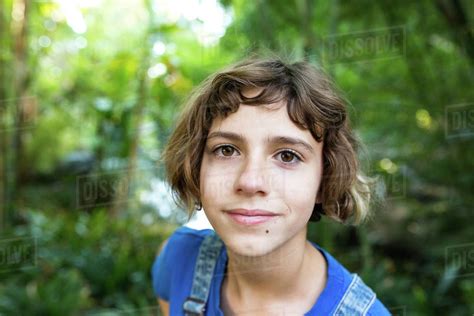 Portrait Of A Tween Girl Stock Photo Dissolve