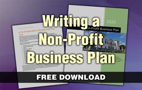 Non Profit Business Plan Template Free Download