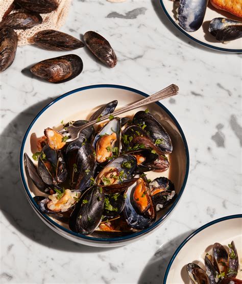 Moules à la crème Recettes dici