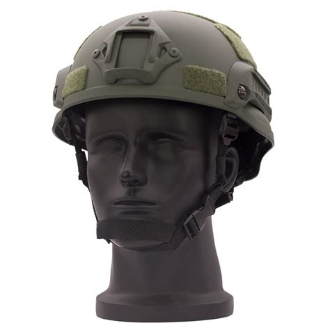 Mich 2002 Ach Tactical Helmet 1320 With Nvg Mount And Side Rail