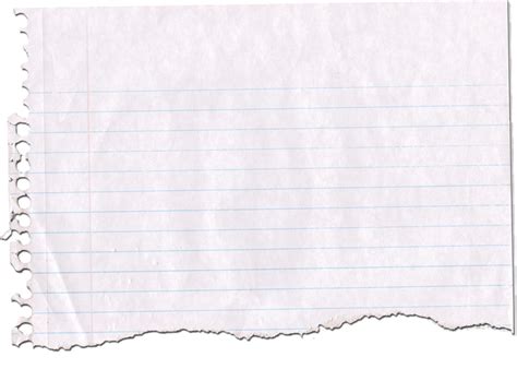 Torn Notebook Paper Free Download On Clipartmag