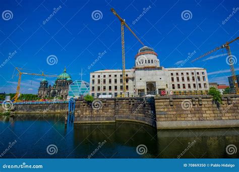 Berlin Germany June 06 2015 Berlin City Palace Reconstruction At