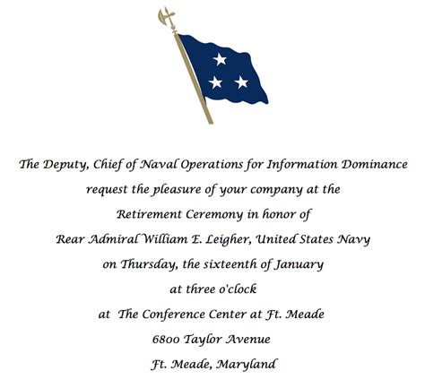 It is also a fine departing gift for sailors leaving navy service, whether through transfer to other military branch, retirement, at the end of their obligated service time. I Like The Cut Of His Jib !!: Rear Admiral William Leigher to retire
