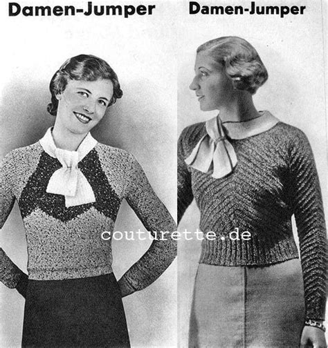 Vintage Pattern Files 1930 х годов Crochet Sweater Knit Crochet