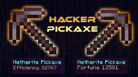 Hacker Pickaxe By 4ks Studios Minecraft Marketplace Map Minecraft