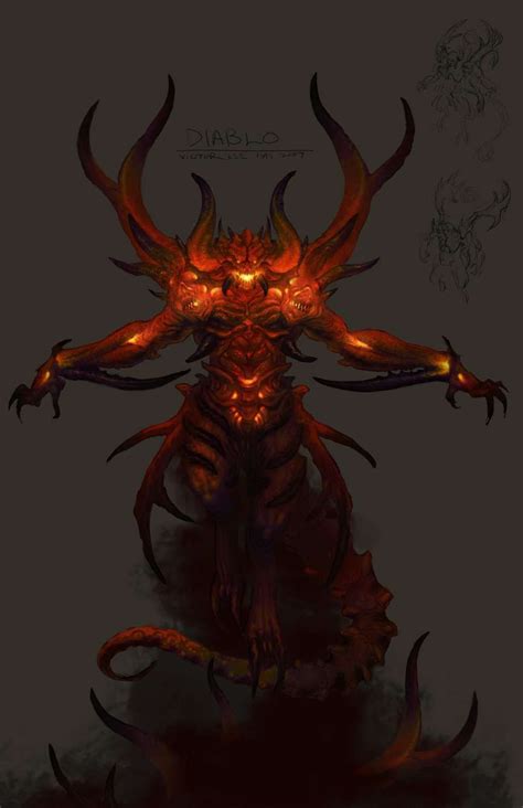 Diablo Video Games Artwork Fantasy Demon Fantasy Concept Art