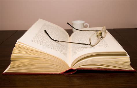 Opened Book And Glasses Stock Image Image Of Book Intellectual 8150539