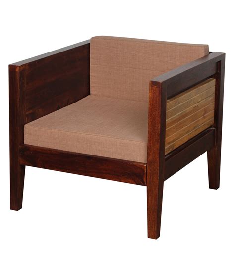 Wooden two seater sofa in provincial teak solid wood finish living room sofa furniture. Buy Teak Wood One Seater Sofa Online | TeakLab