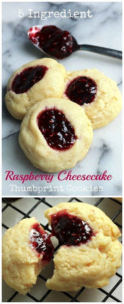 Many people call them bow tie cookies because of . 5-Ingredient Raspberry Cheesecake Thumbprint Cookies ...