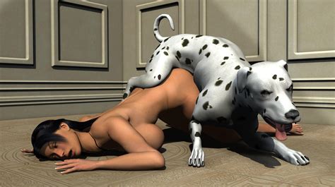 Rule 34 1animal 1girls 3d All Fours Canine Closed Eyes Feral Feral On