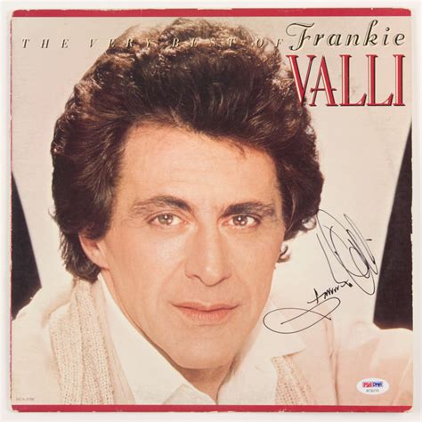 Frankie Valli Signed The Very Best Of Frankie Valli Vinyl Record