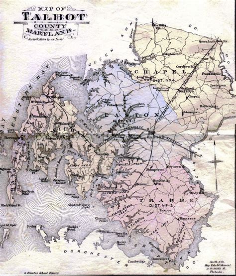 Jl Smith And Co Map Of Talbot Cofrom 1898