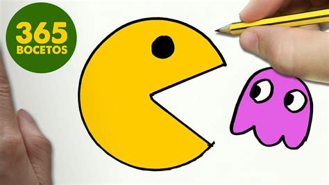Como Dibujar Un Pac Man Kawaii Paso A Paso Dibujos Kawaii Faciles