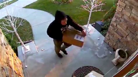 Thief Steals Christmas Packages From Porch Leaves Empty Box Behind