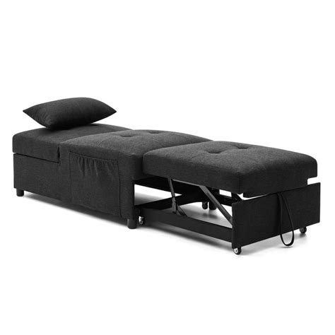 folding ottoman sleeper sofa bed 4 in 1 function work as ottoman chair sofa bed and chaise