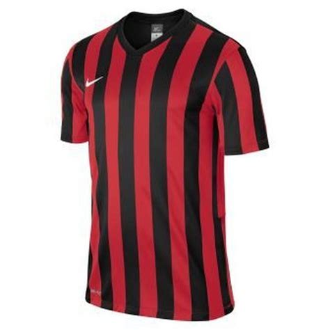 Nike Football Shirt Striped Division Blackuniversity Red