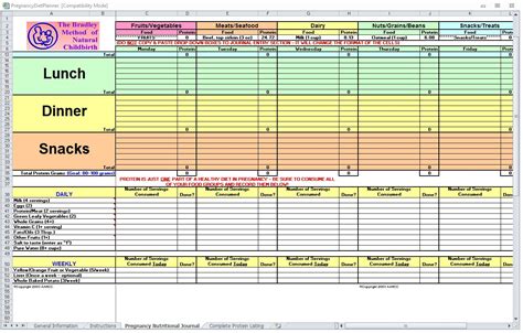Food Calorie Calculator My Excel Templates