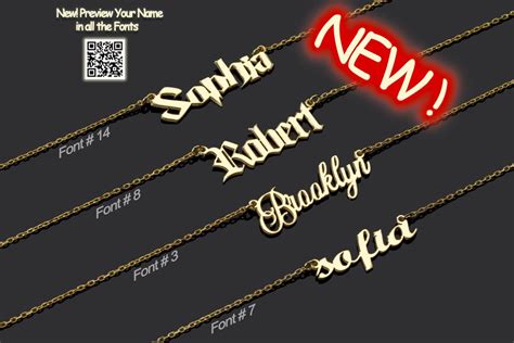 14k Solid Gold Name Necklace Personalized Signature Necklace Solid