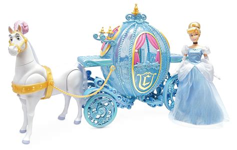 New Disney Store Cinderella Classic Doll Deluxe T Set With Carriage