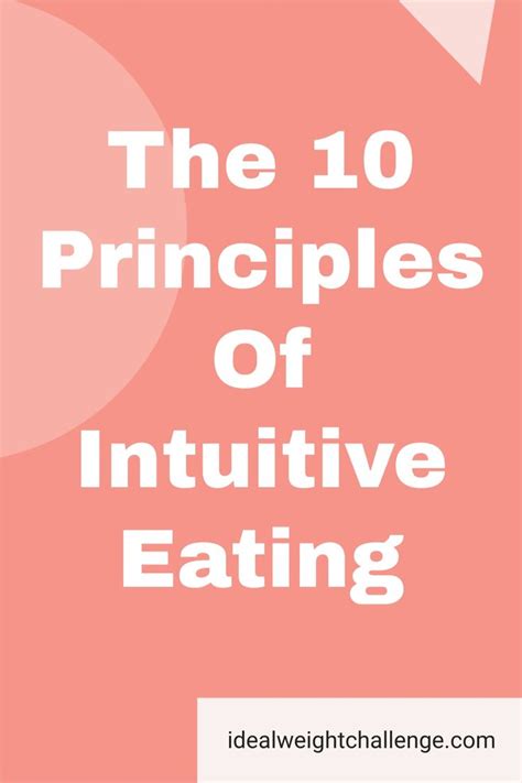 The 10 Principles Of Intuitive Eating My Take On Them Intuitive Eating Diet Mentality