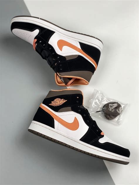 Air Jordan 1 Mid Peach Mocha Dh0210 100 For Sale Sneaker Hello