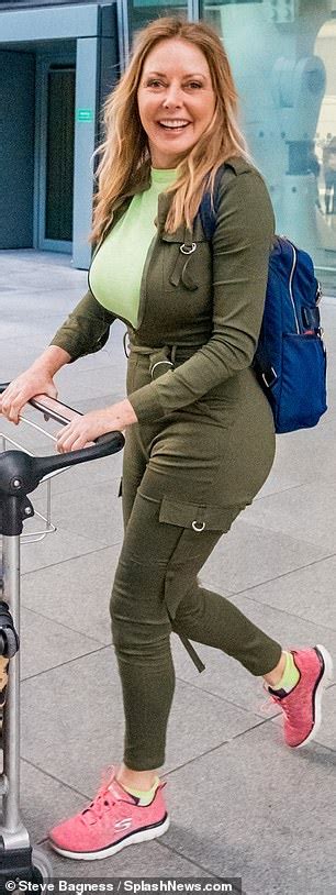 Carol Vorderman 58 Flaunts Those Curves Under Unzipped Military