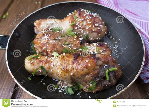 Fried Chicken Legs Stock Image Image Of Fried Cuisine 105761293