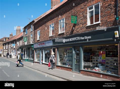 Shops Stores In Kirkgate Thirsk North Yorkshire England Uk United