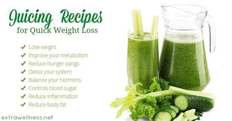 Try these great juice recipes for weight loss before meals everyday and within a week you would find a noticeable reduction in your weight along with a healthy glow in your skin. The Ultimate Juicing Recipes For Quick Weight Loss