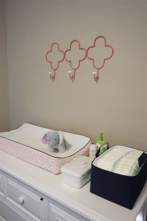 Navy and Coral Nursery for Sweet Maggie - Project Nursery | Coral nursery, Project nursery, Nursery