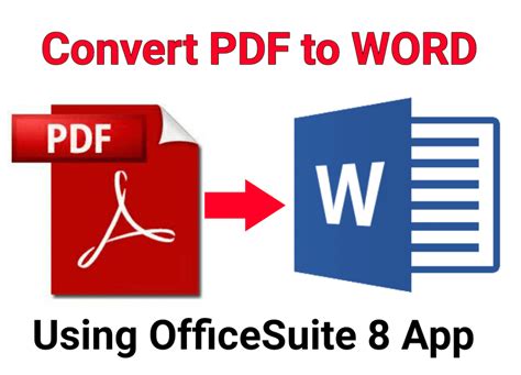 Convert Pdf To Word In Mobile Using Office Suite 8 App Gadget Influencer