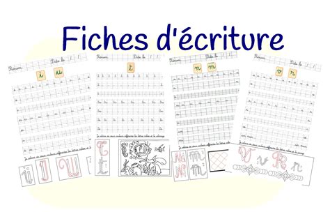 Fiches D Entra Nement D Criture Cursive Pour Apprendre Crire Les Lettres En Maternelle
