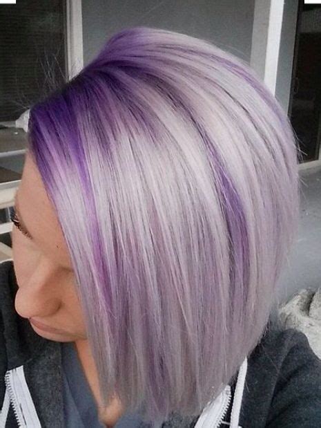 Purple Shadow Root With Blonde Hair Hair Color Purple Hair Color And
