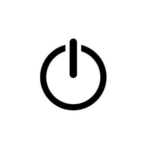 Simple Power Button Icon Png Transparent Background Free Download
