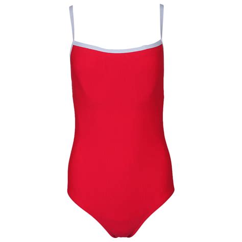 Penbrooke Womens 1 Piece Swim Suit Tomato Rib National Sports