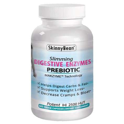 Skinny Bean Digestive Enzymes Supplement Prebiotics For Women Natural