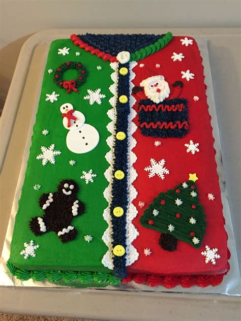 ugly sweater cakes